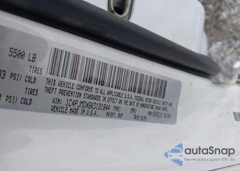 2019 Jeep Cherokee Limited 4X4 из США, поврежденный, VIN 1C4PJMDX6KD131844